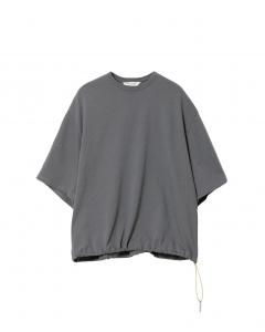 谷Źbeautiful people suvin compact jersey drawstring T-shirt gray ӥ塼ƥեԡץ