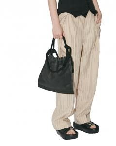 谷Źbeautiful people towel leather small hanging bag black (ӥ塼ƥեԡץ)