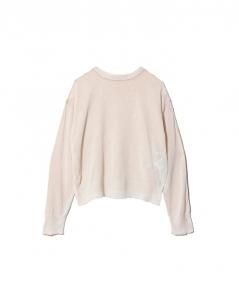 谷Źbeautiful people protained cotton knitted flip pullover ecru ӥ塼ƥեԡץ