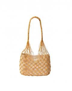 谷Źbeautiful people abaca twist bag M yellow (ӥ塼ƥեԡץ)