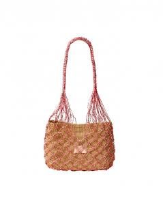 谷Źbeautiful people abaca twist bag M red (ӥ塼ƥեԡץ)