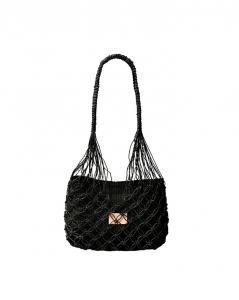 谷Źbeautiful people abaca twist bag M black (ӥ塼ƥեԡץ)