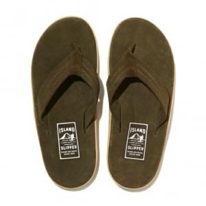 谷ŹISLAND SLIPPER PB203 ARMY SUEDE 쥶 ȥ ɥåѡ åå  ǥ