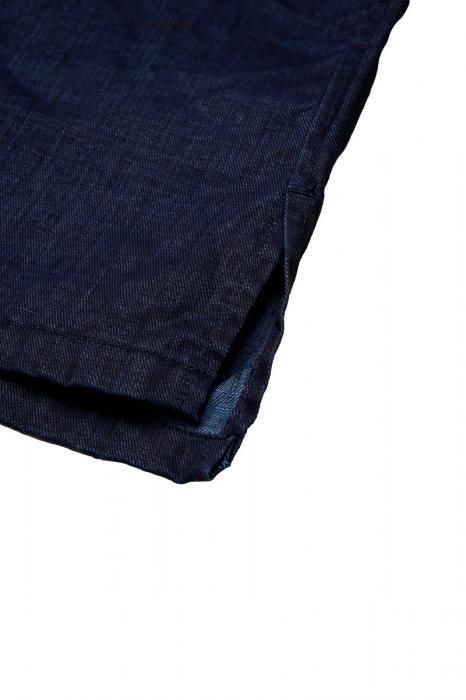 谷ŹNIGEL CABOURN OPEN COLLAR SHIRT LINEN INDIGO (ʥ륱ܥ)Υ֥᡼