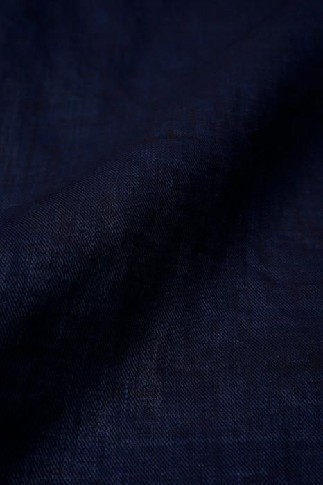 谷ŹNIGEL CABOURN OPEN COLLAR SHIRT LINEN INDIGO (ʥ륱ܥ)Υ֥᡼
