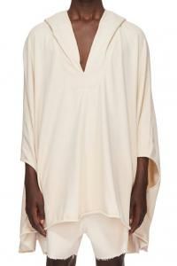 谷ŹRICK OWENS HOODED KAFTAN NATURAL(å)