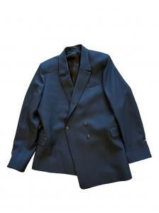 谷ŹRANDOM IDENTITIES MEN TWILL ASYMMETRICAL BLAZER WOVEN NAVY( ǥƥƥ)