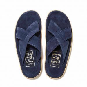 谷ŹISLAND SLIPPER PT223 NAVY SUEDE 쥶 ɥåѡ