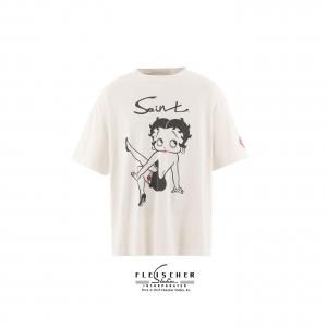 SAINT Mxxxxxx  ޥ SM-HR1-0000-C40/BTY_SS TEE/BETTY/WHITE
