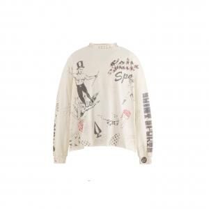 SAINT Mxxxxxx  ޥ SM-HR1-0000-C30/ALX_LS TEE/DRAWING/WHITE