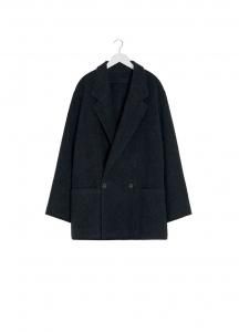 【正規取扱店】LEMAIRE FELT WOOL JACKET BLACK (ルメール)