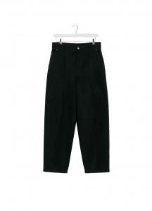 【正規取扱店】LEMAIRE MAXI BARREL WORKWEAR PANTS BLACK (ルメール)