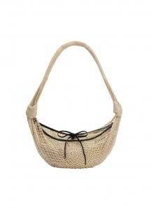 谷ŹLEMAIRE CROISSANT FILT BAG LIGHT BEIGE (᡼)