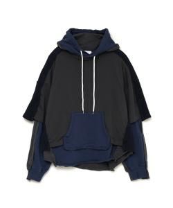 谷ŹFACETASM LAYERD HOODIE  NAVY ѡ(եå)