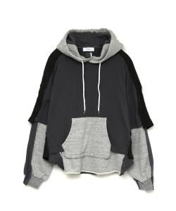 谷ŹFACETASM LAYERD HOODIE  CHARCOAL ѡ(եå)