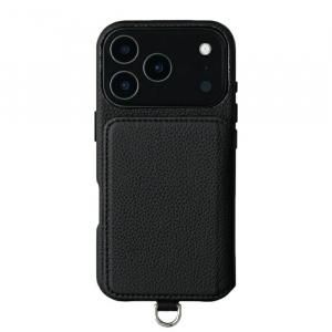 谷ŹDEMIU POCHE FLAT iPhone17Pro BLACK ӥ(ǥߥ奦)
