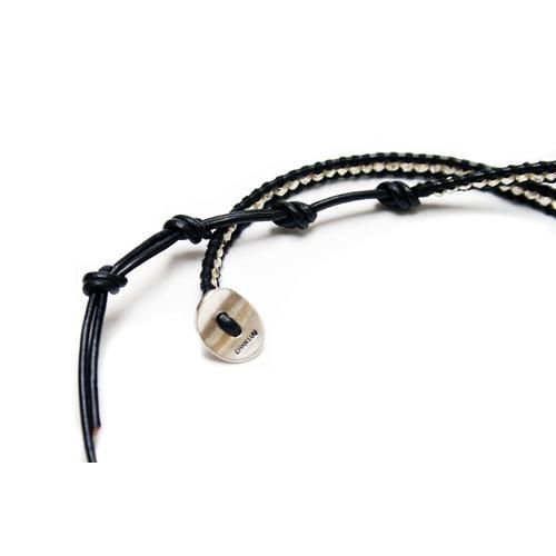 正規通販】CHAN LUU 5 wrap bracelet BLACK/SILVER チャンルー | THE