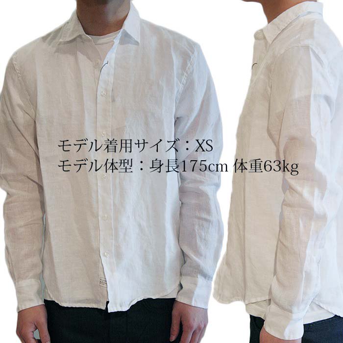 正規通販】Frank&Eileen PAUL メンズシャツ LINEN WHITE フランク 