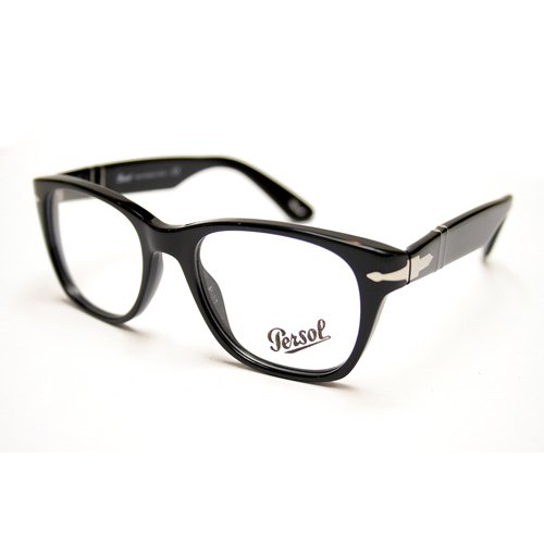 正規通販】Persol PO3039V ウェリントン眼鏡フレーム BLACK ペルソール