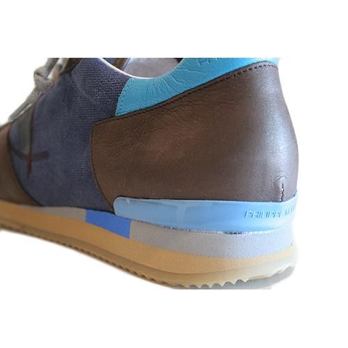 【正規通販】PHILIPPE MODEL メンズ ランニングシューズ BLUE/BROWN/RED フィリップモデル | THE PARK ONLINE SHOP
