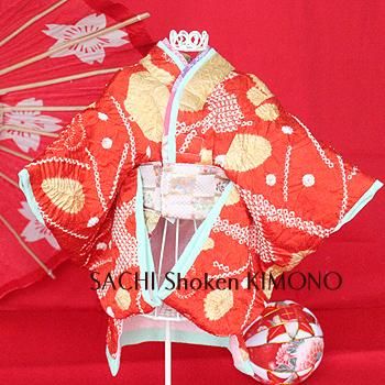 犬服の着物絞り正絹（シルク）小春日和 - オーダーメイドペット