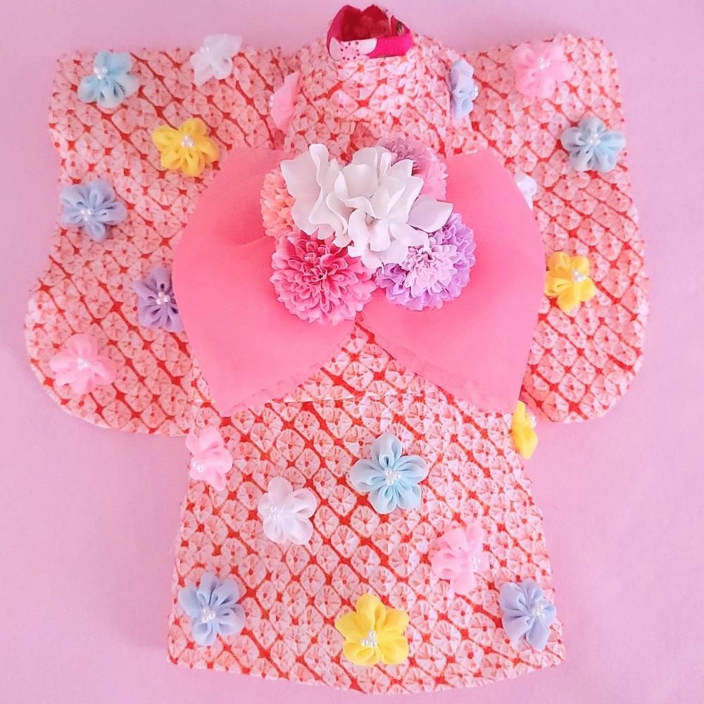 【新品】犬服　浴衣　ペット服　有松絞り　Mサイズ 数量限定】犬の絞り浴衣しずく紫月有松絞り - オーダーメイド