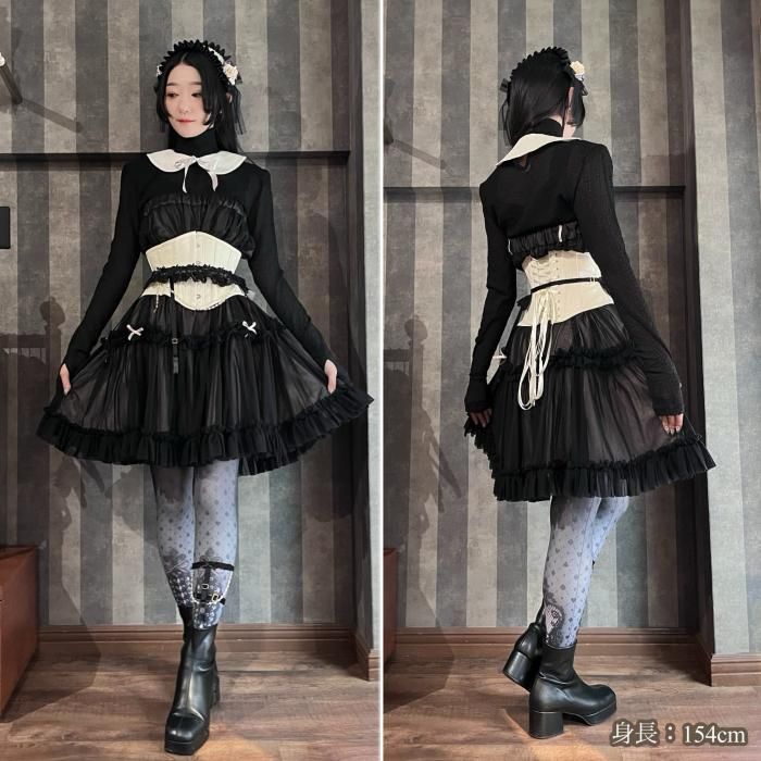 Ankle Decoration Heart&Spade -Gray- - 【公式】abilletage　アビエタージュ 　コルセット通販