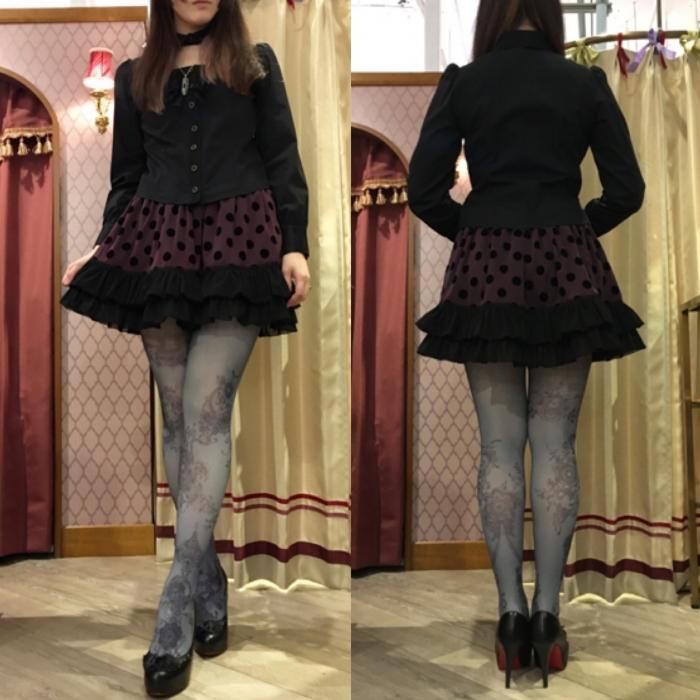 Tangle art tights -twine- (monochrome) - 【公式】abilletage