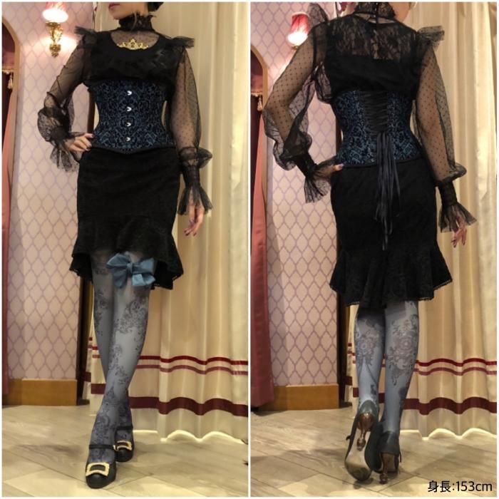 abilletageアビエタージュ　コルセット ☆クーポンで20%off☆Tangle art tights -twine- (monochrome