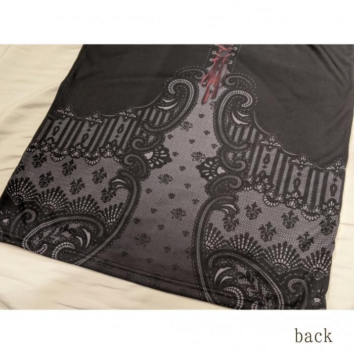 Tシャツワンピース（ブラックレース） - 【公式】abilletage