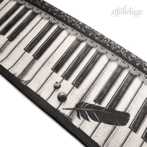 アンティークピアノマフラー（モノクロ） - 【公式】abilletage アビエ ...