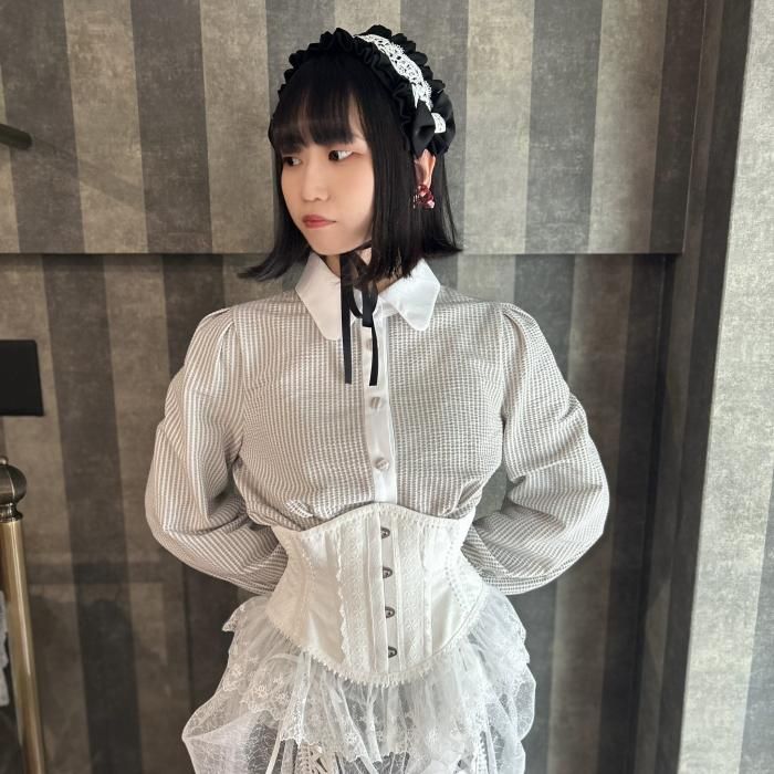 受注生産】Noir ミニコルセット (ホワイト) - 【公式 受注生産】Noir ミニコルセット (ホワイト) - 【公式