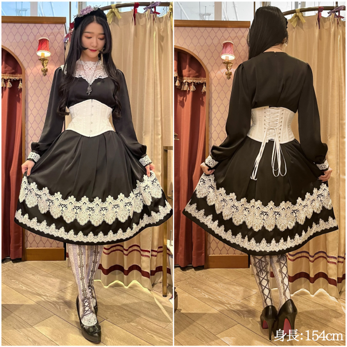 size3即納可能】ローズモチーフミニコルセット(ホワイト size3即納可能】ローズモチーフミニコルセット(ホワイト