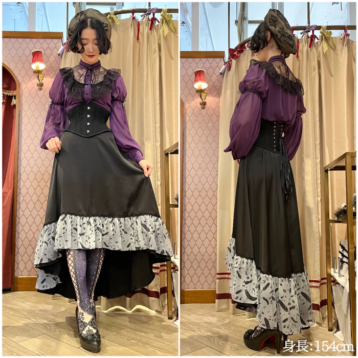 受注生産】noble leaf ミニコルセット(ブラック) - 【公式 受注生産】noble leaf ミニコルセット(ブラック) - 【公式