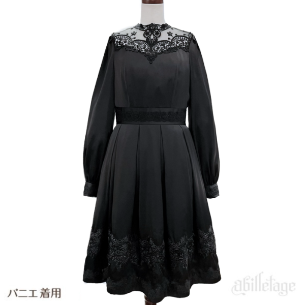nobleレースワンピース(ブラック) - 【公式】abilletage アビエタージュ コルセット通販