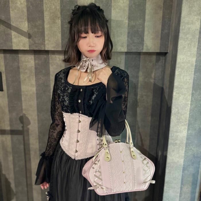 アビエタージュ　Isabelleドレスミニショートコルセット 受注生産】Isabelleドレスミニショートコルセット(シェルピンク