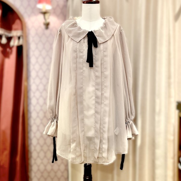 【a maiden devil】Chiffon blouse（Beige） - 【公式】abilletage　アビエタージュ 　コルセット通販