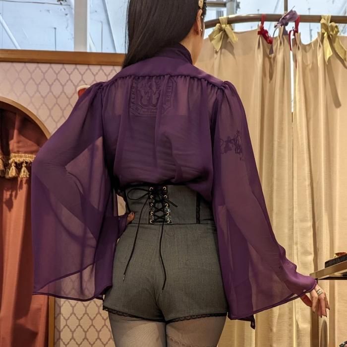 Medenius】[Antinomie]Winged blouse (Royal purple) - 【公式