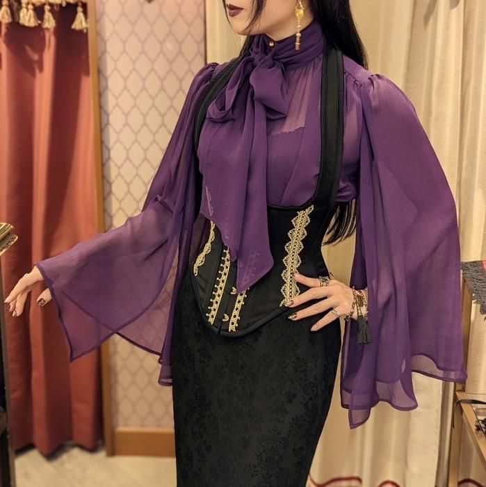 Medenius】[Antinomie]Cage Lace Dress(wine) - 【公式