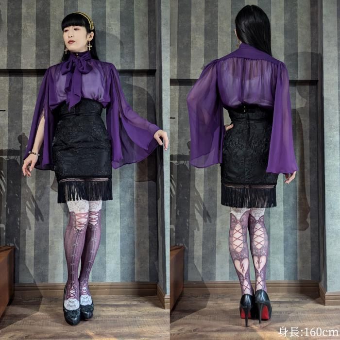 Medenius】[Antinomie]Winged blouse (Royal purple) - 【公式