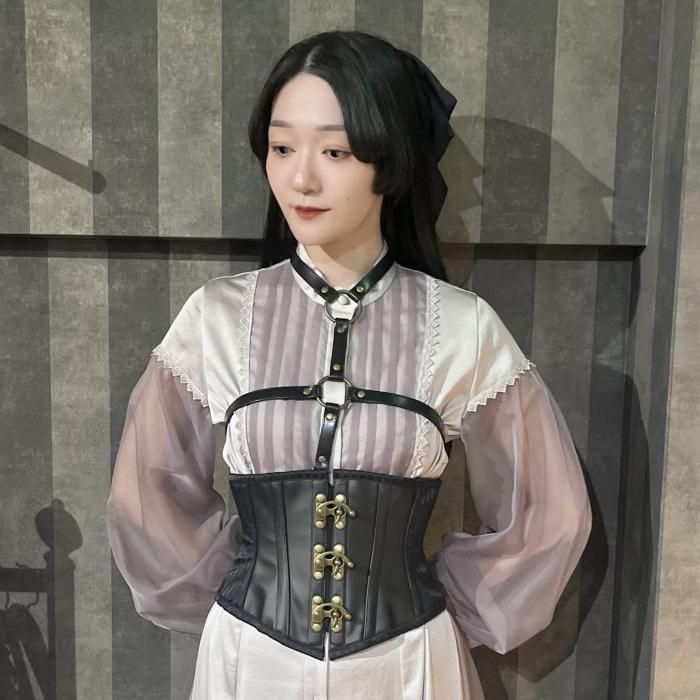 size2即納可能】メタルドットハーネスベルト（アンティークゴールド