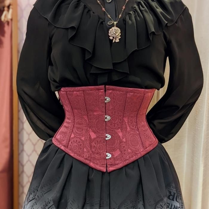 MR Corset  ダブルレースアップ　ベリーショート　コルセットMRCorset