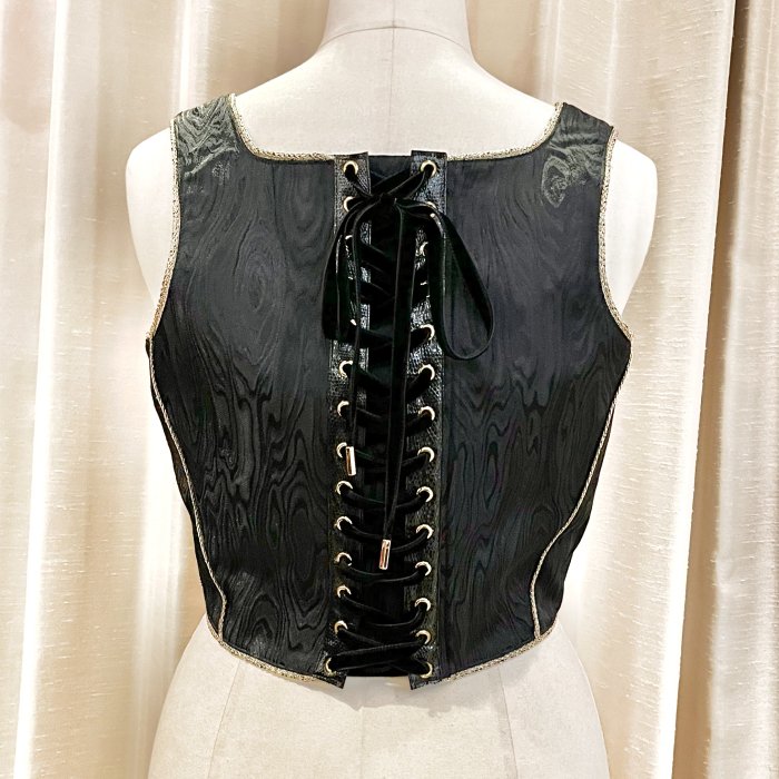 【a maiden devil】 Tir na nOg Bustier（Black） - 【公式】abilletage　アビエタージュ 　コルセット通販