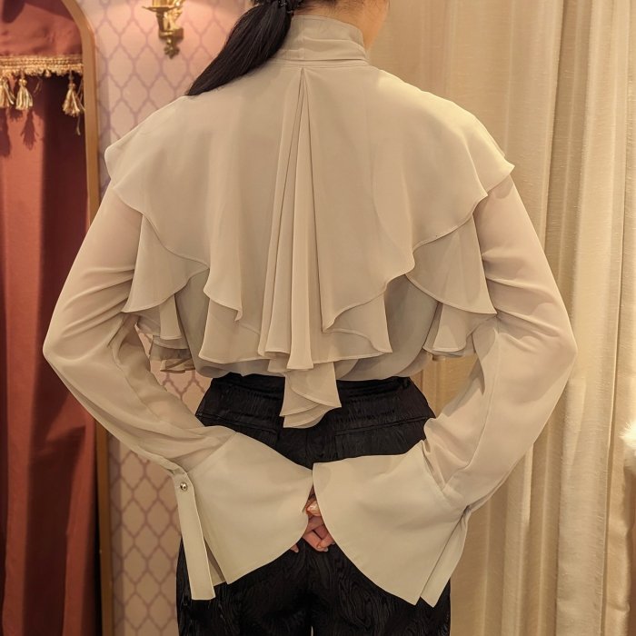 【a maiden devil】 Fairy Blouse (Beige) - 【公式】abilletage　アビエタージュ 　コルセット通販