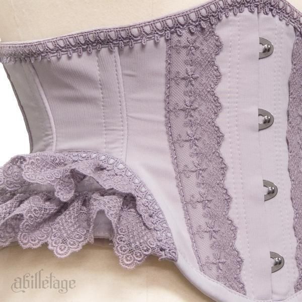 abilleage レースコルセット サイズ3 ラベンダー size3,5即納可能】Noir croixコルセット（ラベンダー） - 【公式