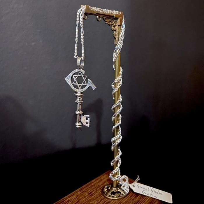 魔術のレッドフランネルバック　モージョバックのソロモン王の鍵の護符とケロンテス 1点物】 ソロモン王の鍵 護符魔術オルゴンボックス〜月の扉を