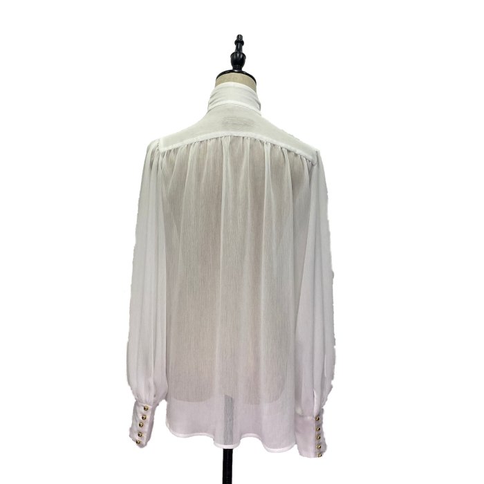 【a maiden devil】Chiffon blouse(White YORYU) - 【公式】abilletage　アビエタージュ 　 コルセット通販