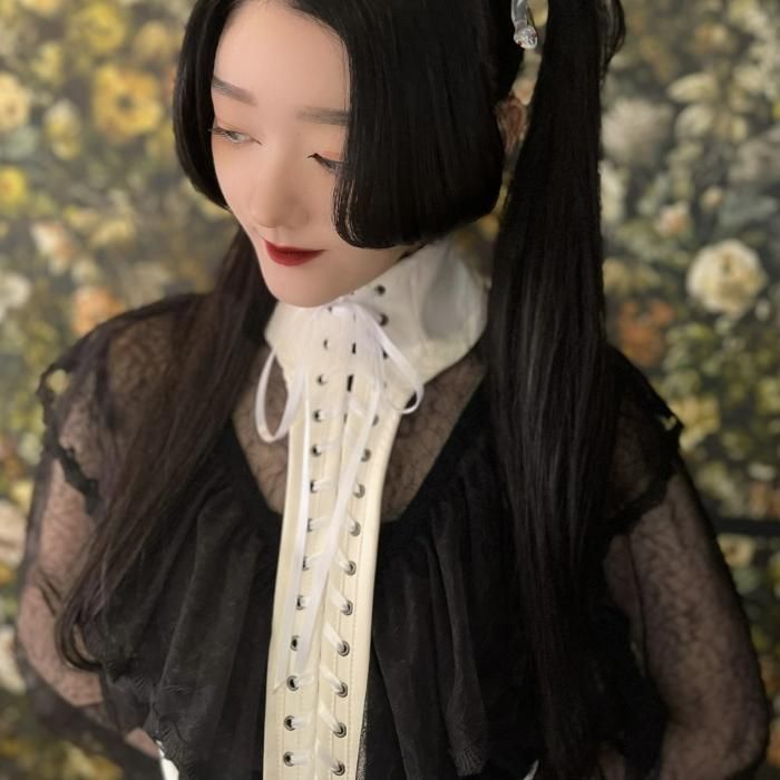 abilletage / レースフリルブラウス  ラベンダー O-25-01-16-011-GO-BL-IG-ZY レースフリルブラウス（ネイビー） - 【公式】abilletage アビエ