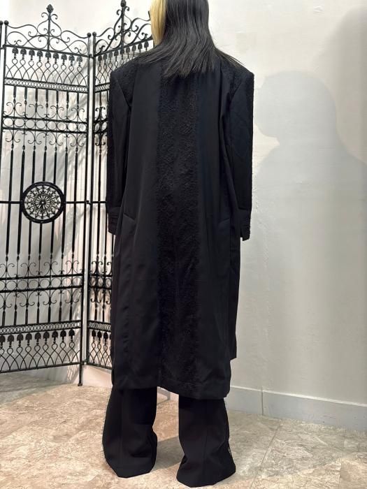 Medenius】[Antinomie]Oversize Lace Coat（black） - 【公式