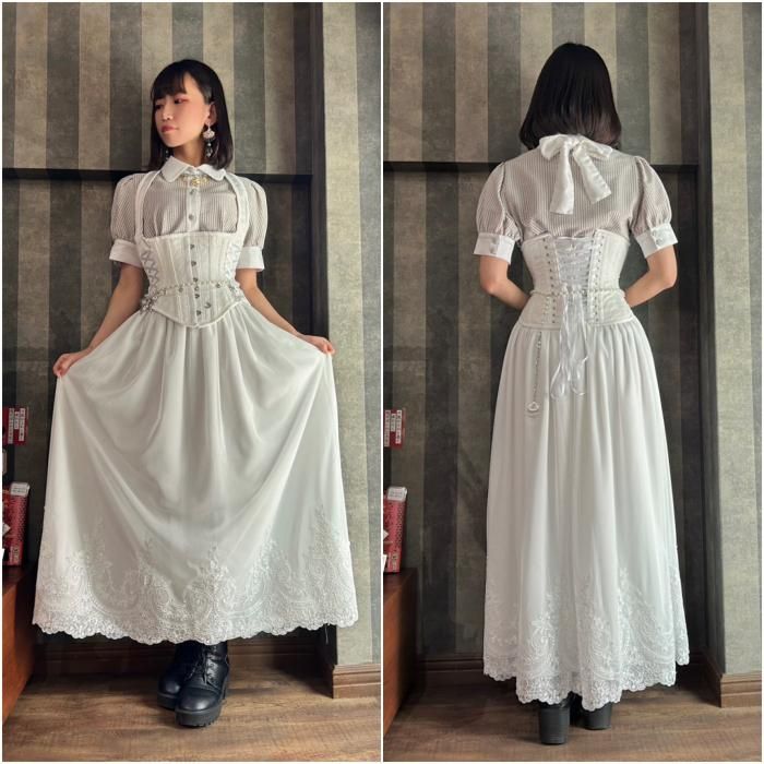 受注生産】セレクトリボンサイドレースアップチロルコルセット